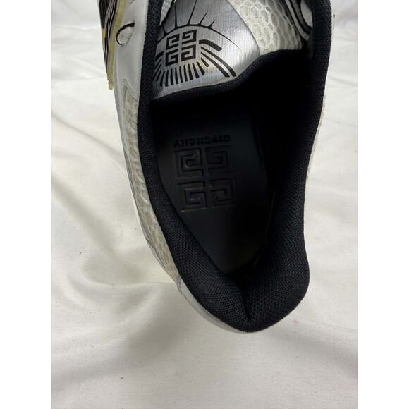 Givenchy Nfnty-52 White Gold Leather Logo Sneakers Men US 10 SPB-TS 366119 main image 6